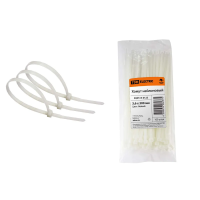 Купить Хомуты нейлон 3,6 х 300 мм (набор 100 шт.), белые (1/20/80) TDM SQ0515-0123