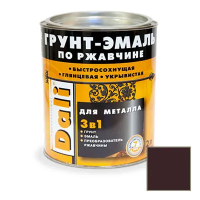 Грунт- эмаль по ржавчине "DALI"  3 в 1 коричневая (RAL 8017)  2 л (1/3) "Рогнеда"