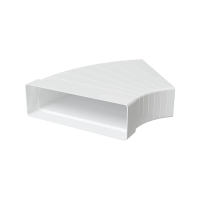 Купить Колено горизонтальное разноугловое 60 х 204 мм пластик (1/18) "Эра" 620крп