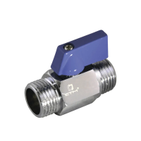 Купить Кран шаровой для воды мини 1/2" наружн/наруж, флажок  (1/144) "Стм"