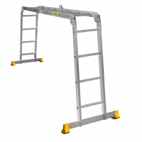 Купить Лестница-трансформер шарнирная профи 4 секции по 4 ступени (1) "Алюмет"