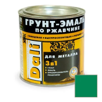 Грунт- эмаль по ржавчине "DALI"  3 в 1 зеленая (RAL 6029)  0,75 л (1/6) "Рогнеда"