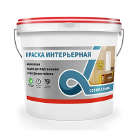 Краска в/д интерьерная супербелая "ALFAVIT" 14 кг (1) серия альфа