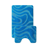 Купить Набор ковриков для ванной "LEMIS 3014" 50*80 + 50*40 см (голубой) (1/18) "L'CADESI" 001283