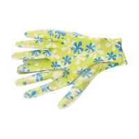 Купить Перчатки садовые полиэстер с нитрил. обливом размер S (зеленые) (1/10/120) "PALISAD"