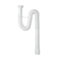 Купить Сифон гофр. "Элит мини" без выпуска 1 1/4 х 40/50 мм удлин.с хомутом жесткости (1/80) "Вирпласт"