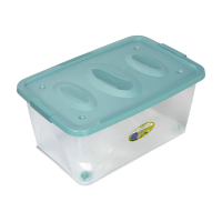 Купить Ящик универс. "Астело" 600*400*280 мм на колесах (бирюзовый) (1/3) "Мартика" с665бир