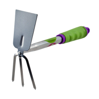 Купить Мотыжка двойная 3 зуба прямое лезвие, пластм. ручка 310 мм (1/50) "DON GAZON" 128-0320