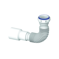 Купить Соединитель гибкий гофр. 400 мм D 40 мм 1 1/2", с гайкой (1/150) "UNICORN" D45