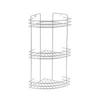 Купить Полка угловая 3х-ярусная хром 19*19*41см  65-03