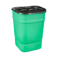 Купить Бак пласт. с крышкой квадратный 250 л (1/3) "Альтернатива" м1626