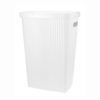 Купить Корзина для белья "VELVET" 45 л 450*290*630 мм (белая) (1/7) "Бытпласт"