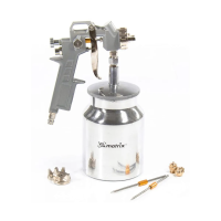 Купить Краскопульт пневматический 1 л (с нижним бачком) (1/6) "MATRIX" 57316