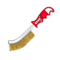 Купить Щетка по металлу латунная пласт. ручка, витая проволока (1/15/60) "BEOROL"