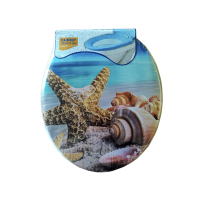Купить Сиденье для унитаза мягкое "Ракушки" (1/17) "Мультипласт"