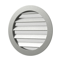 Купить Решетка вентиляц. круглая D 125 мм с фланцем D100 алюмин. (1/45) "Эра" 10ркм