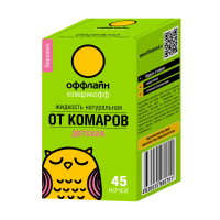 Купить Средство от комаров "Комарикофф оффлайн бережно" жидк. запасной флакон 45 ночей 30 мл (1/24)
