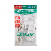 Купить Удлинитель "ENGY премиум"  3 м, 3 розетки (пвс 2 х 0,75) белый (1/45)