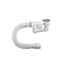 Купить Сифон для душевого поддона 1 1/2" х 40 мм с гофротрубой, регулир. (1/45) "ORIO" а-82589