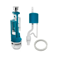 Купить Арматура водосливная 2 кноп. (гальв.), нижний подвод (1/20) "Инкоэр" и - сб2-нпрнрф-хх-в р