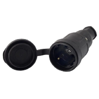 Купить Lezard штепсель с загл. каучук 2Р+2РЕ 16А 