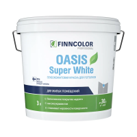 Краска "OASIS SUPER WHITE"  3 л (1) для потолков "FINNCOLOR"