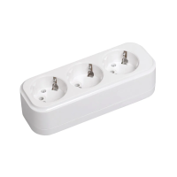 Купить Колодка розеточная разборная "CLASSIC" 3 гнезда к03 (1/38/152) "IEK"