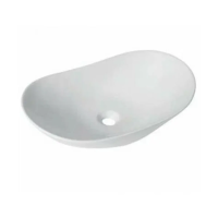 Купить Раковина накладная GT303 фаянсовая 60,5*36*15,5 см, белая (1) "GAPPO"