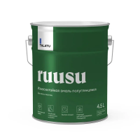 Эмаль "RUUSU"  для пола и лестниц полуглянцевая база с 4,5 л (1) "TALATU"