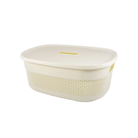 Купить Корзина универс. с крышкой "OSLO" 388*292*155 мм 12 л (молоч. туман) (1/12) "PLAST TEAM" PT1332мл-12