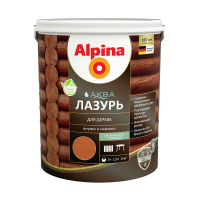 Лазурь деревозащитная "Аква" махагон  2,5 л (1/4) "ALPINA"