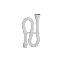 Купить Сифон гофр. 1 1/2" х 40 мм выпуск нерж. 70 мм, 1000 мм, переходник на 50 мм (1/28) "ORIO" ас-3011