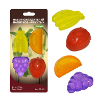 Купить Охладитель для напитков "Фрукты" 4 шт. (1/12/96) "Мультидом" J13-103
