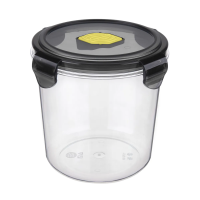 Купить Контейнер для продуктов с клапаном "BRILLIANT" 1,15 л круглый (черный) (1/12) "Бытпласт"