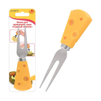 Купить Вилка сервировочная для сыра "Сырный ломтик" (1/12/144) "Мультидом" DA50-135