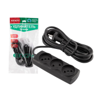 Купить Удлинитель "ENGY премиум"  5 м, 3 розетки (пвс 2 х 0,75) черный (1/35)