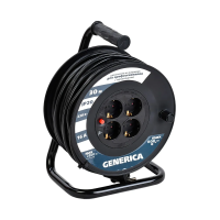 Купить Удлинитель на катушке с термозащ. 4 розетки, 30 м 3*1,5 мм (1) "GENERICA"