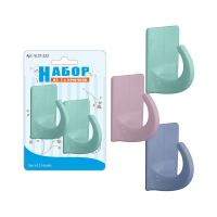 Купить Крючки пласт. клейкие (блистер 2 шт.) (1/12/144) "Мультидом" VL27-223