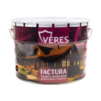 Пропитка декоративная "FACTURA" тик 9 л (1) "VERES"