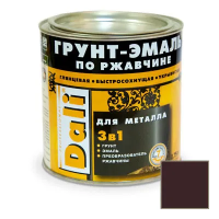 Грунт- эмаль по ржавчине "DALI"  3 в 1 коричневая (RAL 8017)  0,75 л (1/6) "Рогнеда"
