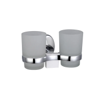 Купить Стаканы для ванной комнаты 2 шт. с держателем F1608, хром (1/10/40) "FRAP"