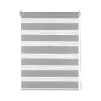 Купить Штора рулонная день/ночь "Бейс серый"  55*160 см (миниролл) (1/6)