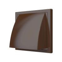 Купить Выход стенной вытяжной с обратн. клапаном 150 х 150 мм с фланцем D100 (1/20) "Эра" 1515к10фв кор