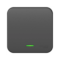 Купить Переключатель открыт. уст. "BLANCA" 1 кл. с индикатором 10а, антрацит (1/15/30) "SCHNEIDER"