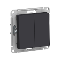 Купить Переключатель "ATLASDESIGN" 2-х кл. (механизм) 10а, карбон (1/5/20) "SCHNEIDER"