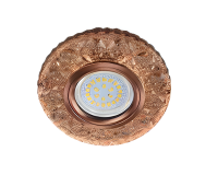 Купить Светильник встроенный Ecola GU5.3 MR16 LD7040 Бабочки зол/черн медь 25х95 FL16pbefb