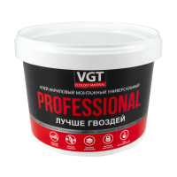 Клей монтажный универсальный акриловый белый "PROFESSIONAL" 3 кг (1/4) "Вгт"