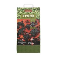 Купить Уголь древесный 2 кг (брикет) (1/200) "BOYSCOUT" 61059