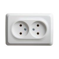 Купить Розетка открыт. уст. "Этюд" угловая 2-х местн. 16а, белый (1/9/72) "SCHNEIDER"