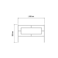 Купить Забор декор. "Газонный" 0,55*1 м 5 секций (1) "Лдн"